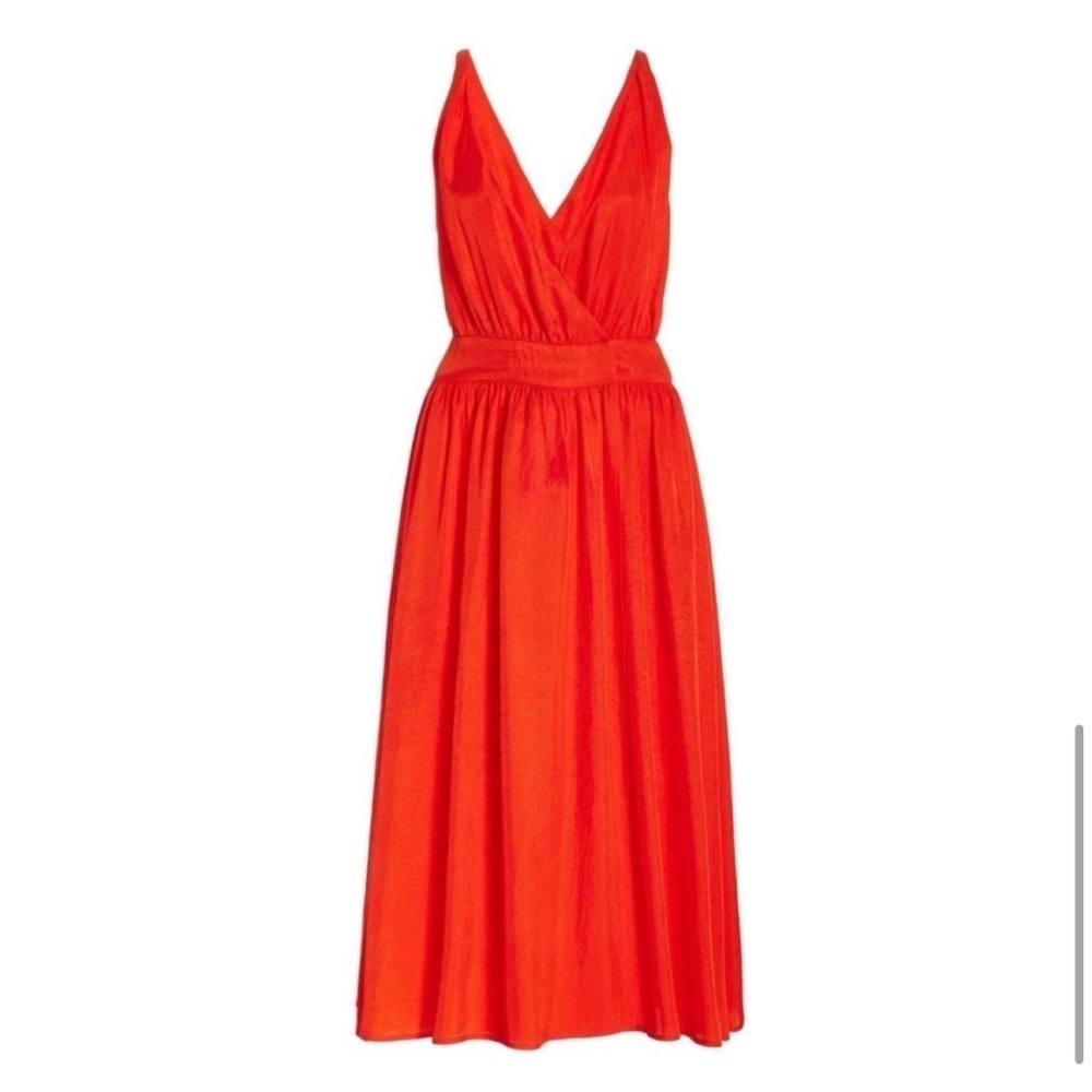 Ciao Lucia hydra midi wrap dress poppy - Picture 4 of 8